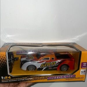 Speed Control Orange and White Speed Racer RC Car